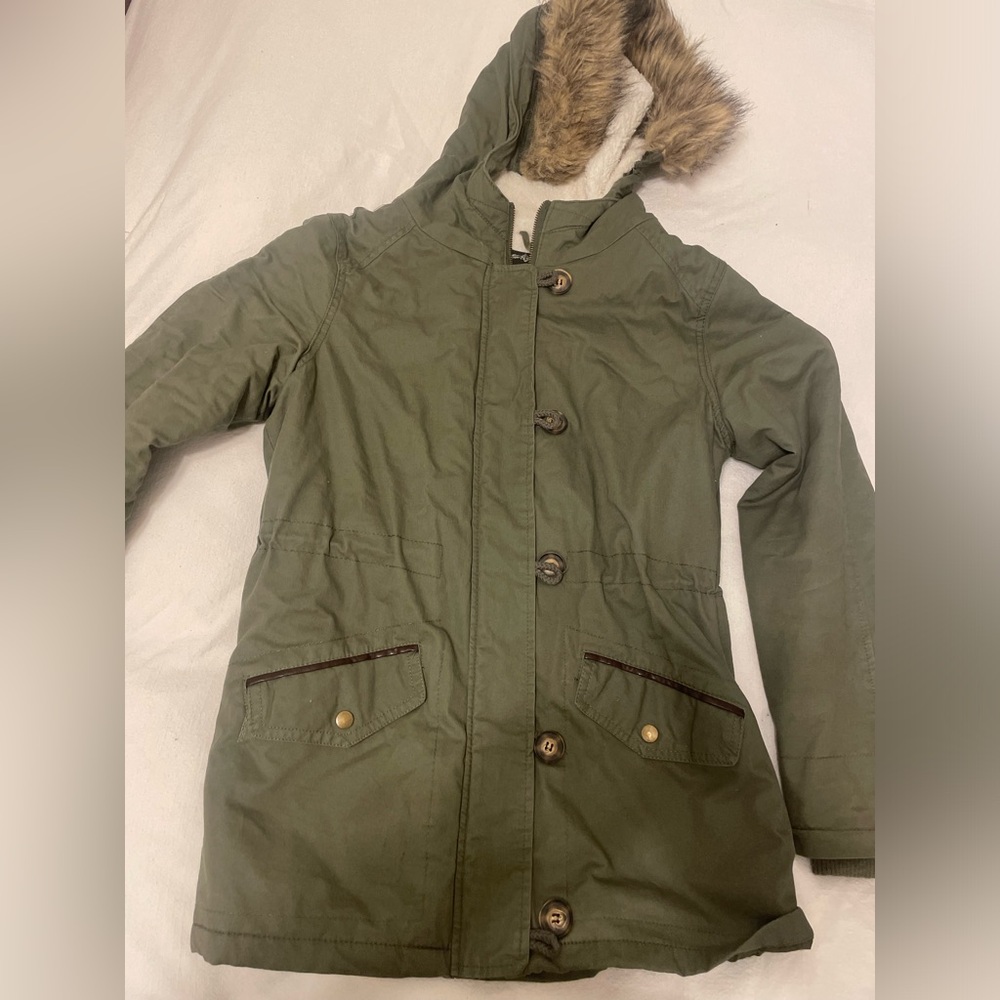 Ambiance Size Medium Green Utility Jacket